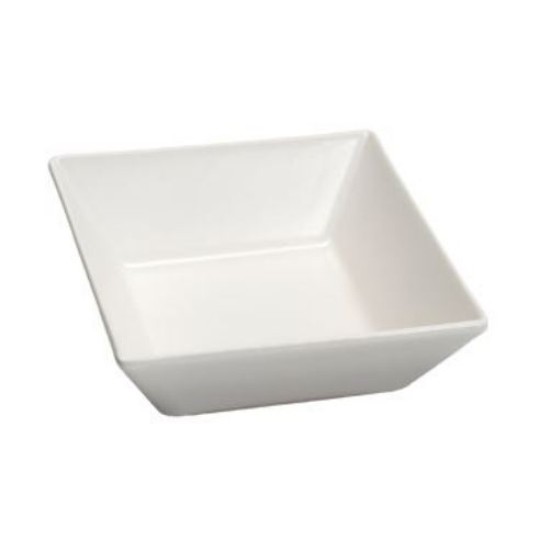 Πιάτο βαθύ τετράγωνο άσπρο ματ 17,5x17,5εκ. Elite