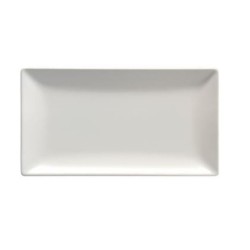 Πιατέλα τετράγωνη άσπρη ματ 30x20εκ. Elite