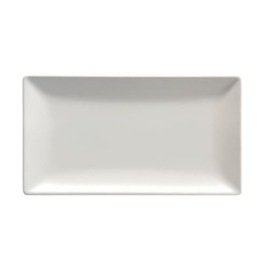 Πιατέλα τετράγωνη άσπρη ματ 30x20εκ. Elite