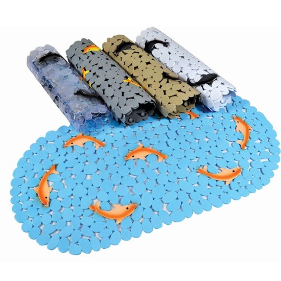 Βεντούζα μπάνιου αντιολισθητική PVC 70x35εκ. Mediterranean