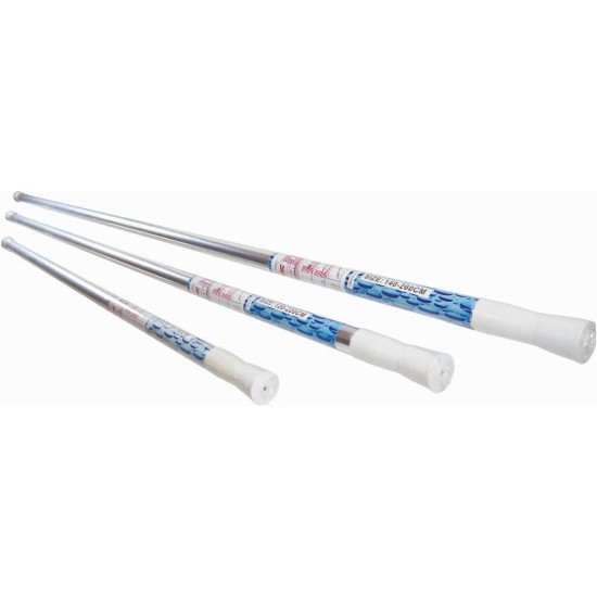 Σωλήνας κουρτίνας μπάνιου ανοξείδωτος 1,40-2,60μ.