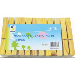 Σετ 24 μανταλάκια ξύλινα