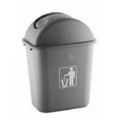 Κάδος απορριμμάτων παλλόμενος πλαστικός 38x28x51,2εκ. 32L