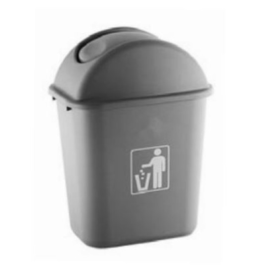 Κάδος απορριμμάτων παλλόμενος πλαστικός 38x28x51,2εκ. 32L