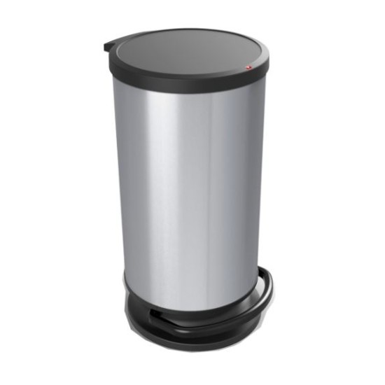 Κάδος απορριμμάτων πλαστικός με πεντάλ 35,7x30,2x59,2εκ. 30L Paso