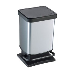 Κάδος απορριμμάτων πλαστικός με πεντάλ 29,3x26,6x45,7εκ. 20L Paso