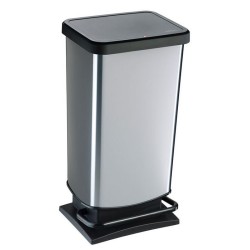 Κάδος απορριμμάτων πλαστικός με πεντάλ 35,3x29,5x67,6εκ. 40L Paso