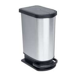 Κάδος απορριμμάτων πλαστικός με πεντάλ 44x29x67εκ. 50L Paso