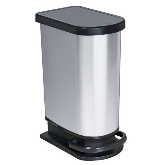 Κάδος απορριμμάτων πλαστικός με πεντάλ 29x44x67εκ. 50L Paso